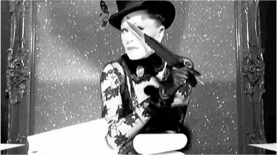 Still from The Muse, video portrait of Melanie Griffith by Zoobs Ansari