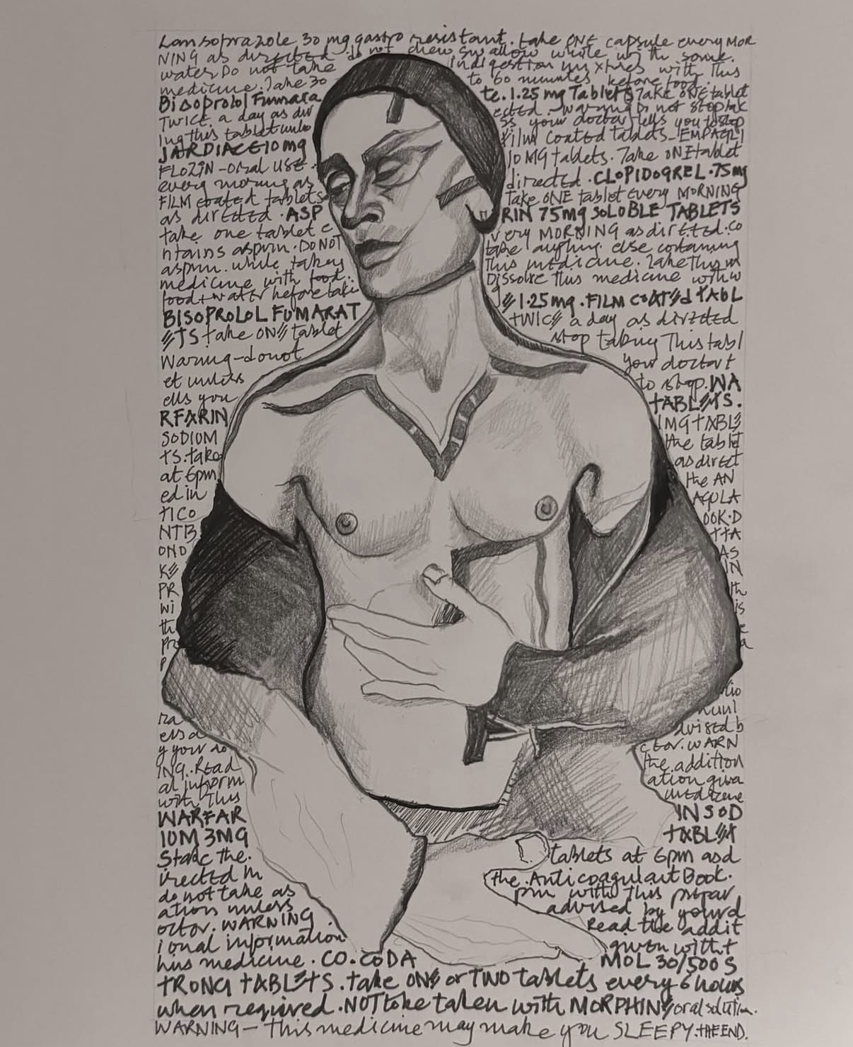 Monster IV ~ untitled work on paper by Zoobs Ansari