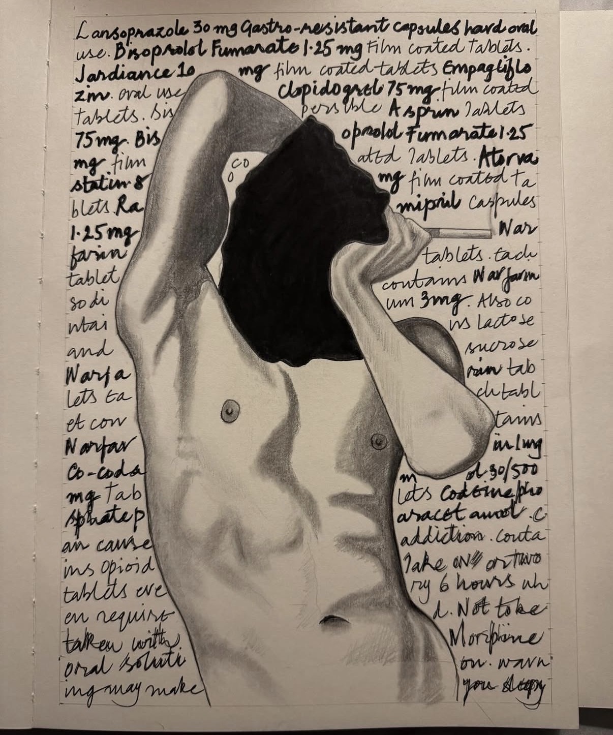 Monster V ~ untitled work on paper by Zoobs Ansari
