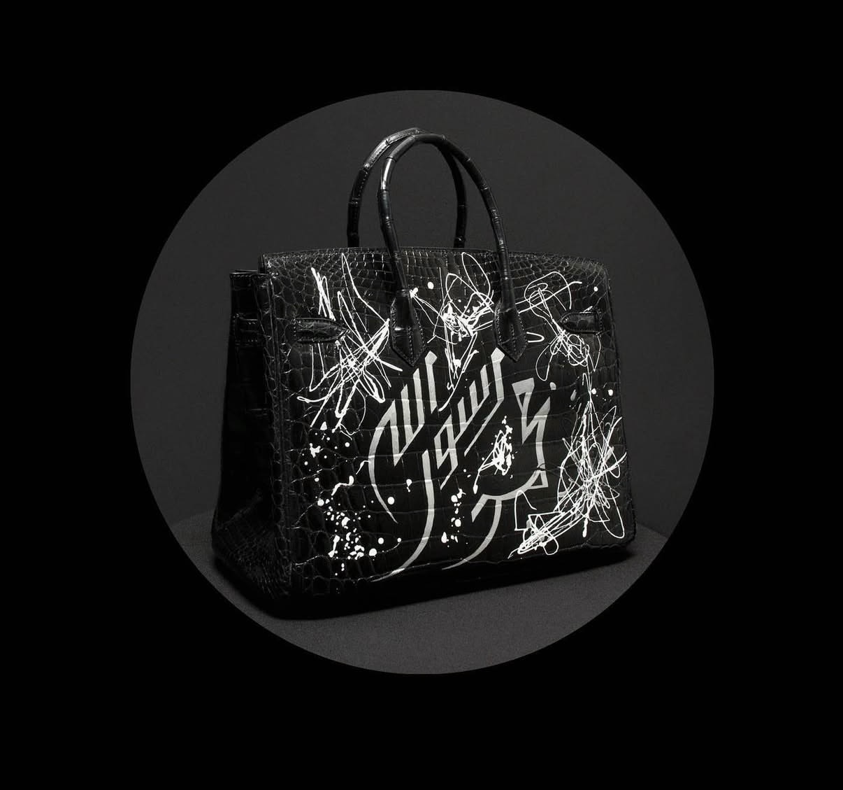 Customized Limited Edition Croc Hermès Birkin (Back)